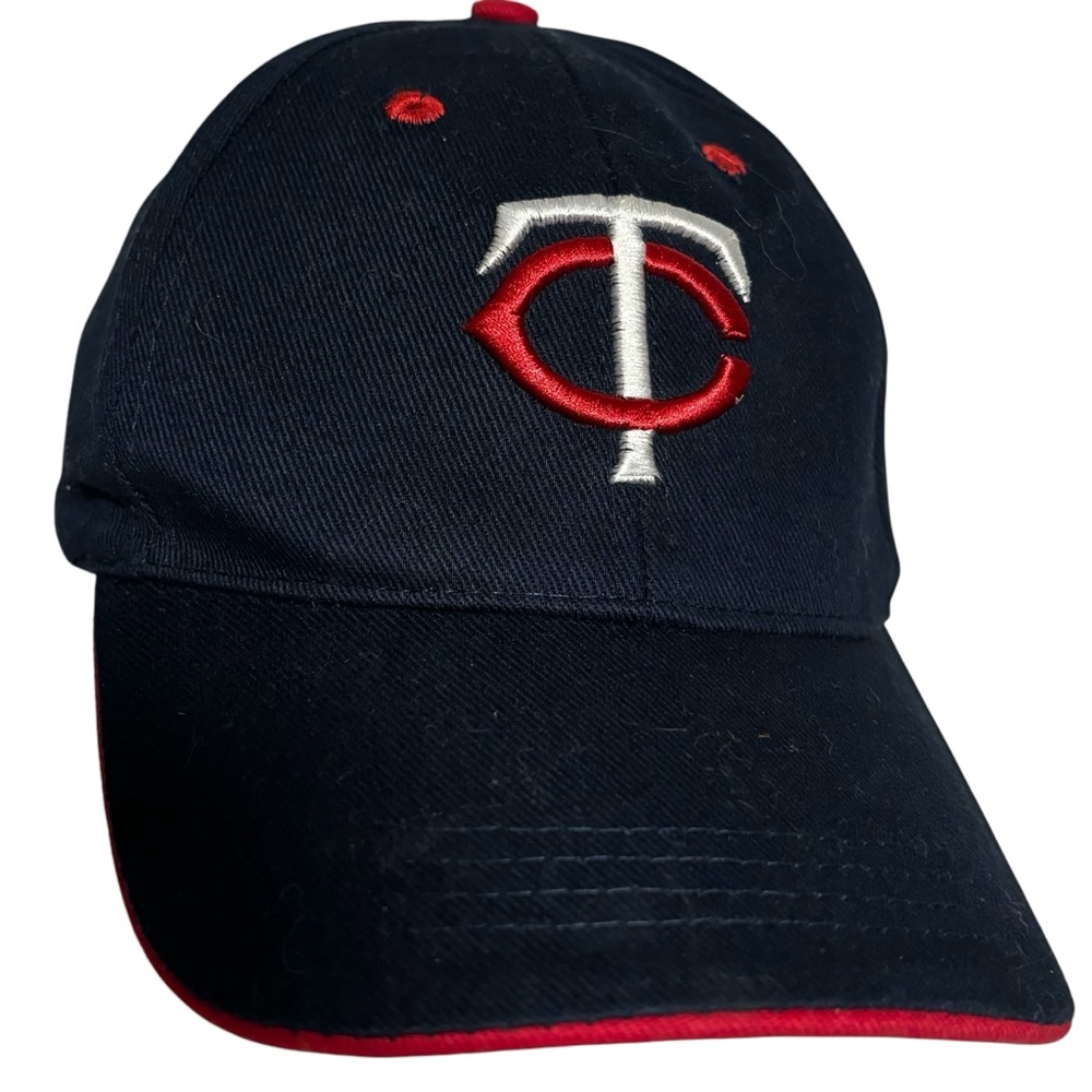 Minnesota Twins Adjustable Strap Back Blue Baseball Cap Genuine Merchandise KIDS
